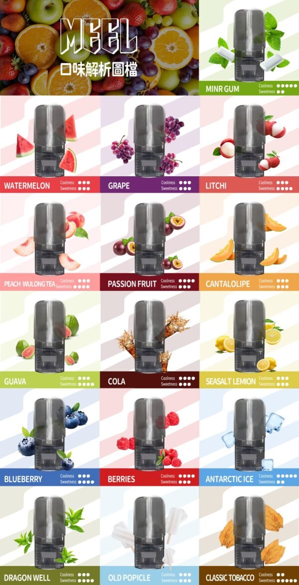 【MEEL煙彈】 一代封閉式煙彈 通用RELX,SP2等一代主機｜美滋滋糖果屋