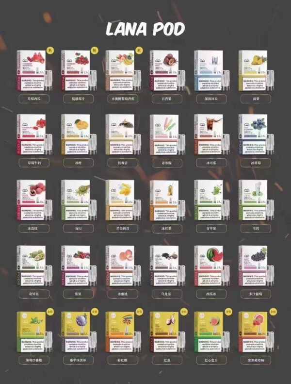 【LANA拉娜煙彈】透明發光煙彈2.5ML-通用SP2/RELX等一代所有主機 正品保證｜美滋滋糖果屋