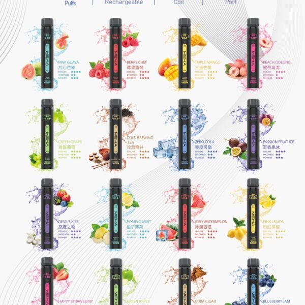 魅嗨MEHA-X-BAR小黑條7000口一次性電子煙原廠正品美滋滋糖果屋