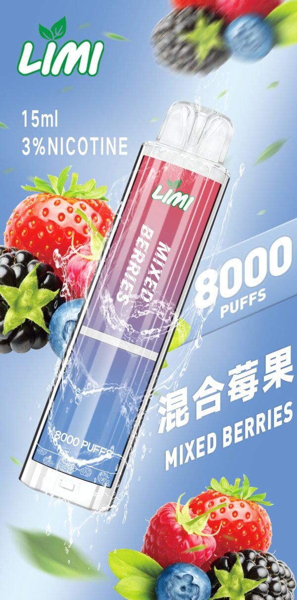 【LIMI發光拋棄式】🔥 8000口PUFFS電子煙-新品辣妹拋棄式/發光棒 一次性大容量熒光棒電子煙✨｜美滋滋糖果屋