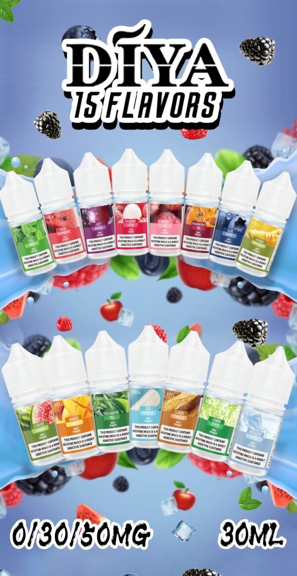 【DIYA叮啞煙油】30ML 多種口味進口小煙油，擁有天然香料｜美滋滋糖果屋