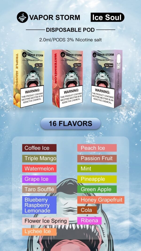 【VAPOR STORM風暴五代煙彈】適配ILIA/RELX五代主機｜美滋滋糖果屋