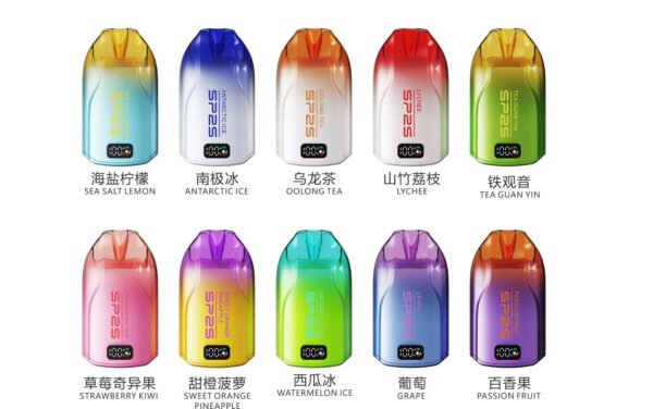 【SP2S拋棄式 12000口】擁有發光顯示屏 可充電電子煙 30ml超大容量｜美滋滋糖果屋