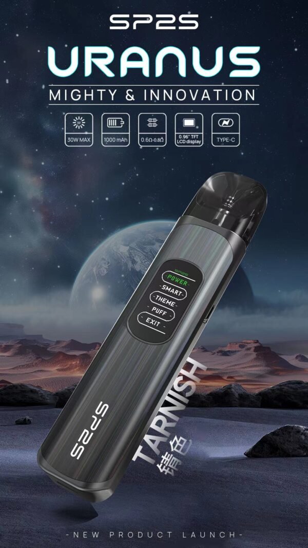 【SP2S 天王星注油主機套裝】LCD 彩色顯示屏｜附贈 2 顆空倉｜高功率多檔調節｜美滋滋糖果屋