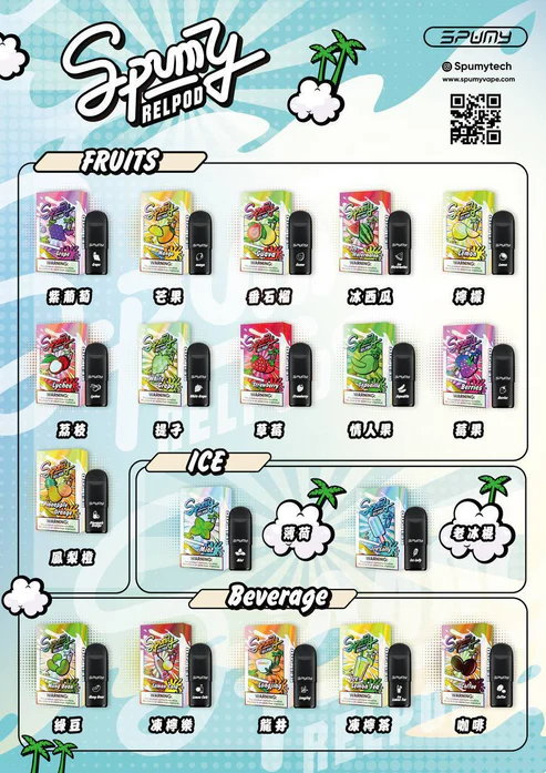 Spumy思邦迷五代煙彈-通用五代電子煙主機一盒3顆裝美滋滋糖果屋