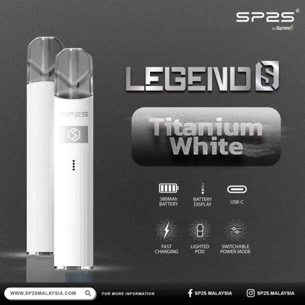 【SP2S Legend S 傳奇版主機】 SP2鈦發光主機全新升級版煙桿-兩檔調節8/9W-底部發光💥 通配一代lana/Sp2s/ilia等一代煙彈｜美滋滋糖果屋