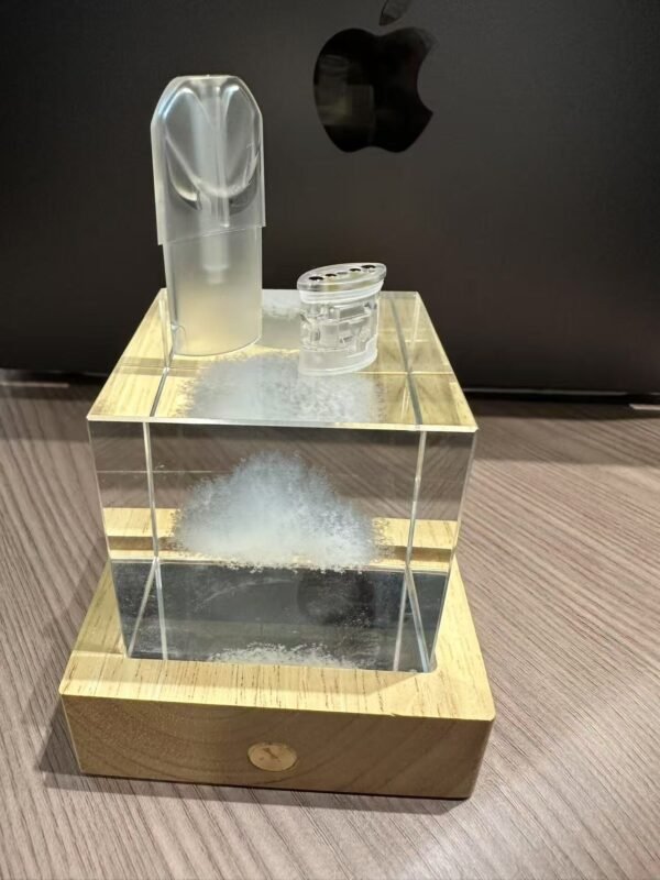 SP2發光空彈空倉-1.8ML大容量與底部注油防護結構示意圖