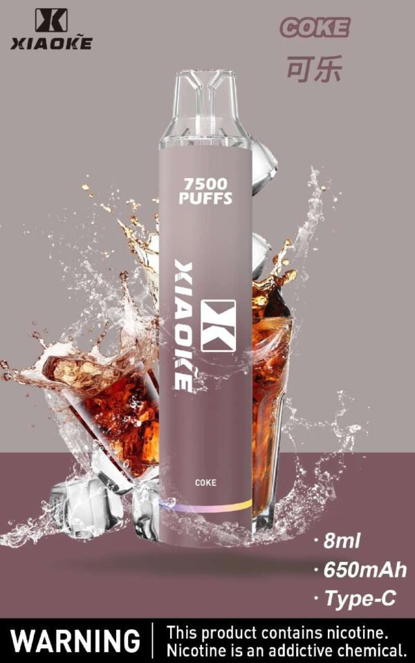 【XIAOKE梟客拋棄式】 新款一次性發光電子煙 多種口味電子霧化棒｜美滋滋糖果屋