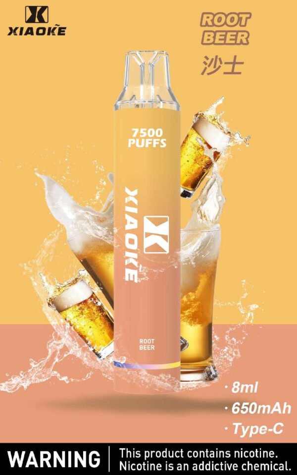 【XIAOKE梟客拋棄式】 新款一次性發光電子煙 多種口味電子霧化棒｜美滋滋糖果屋