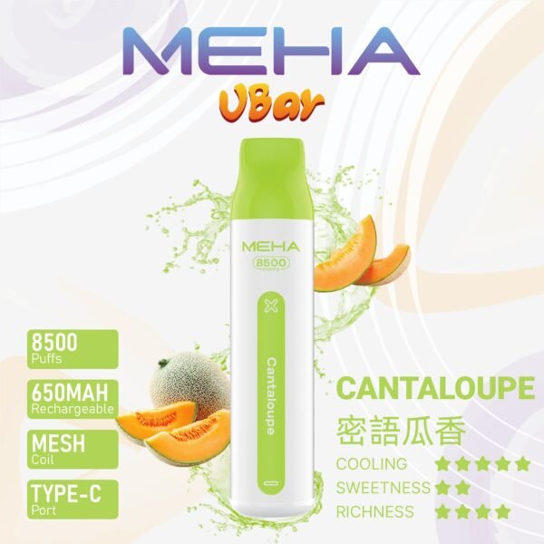 【MEHA魅嗨8500口拋棄式】 一次性8500口puffs電子煙/新款魅嗨小白條電子煙｜美滋滋糖果屋