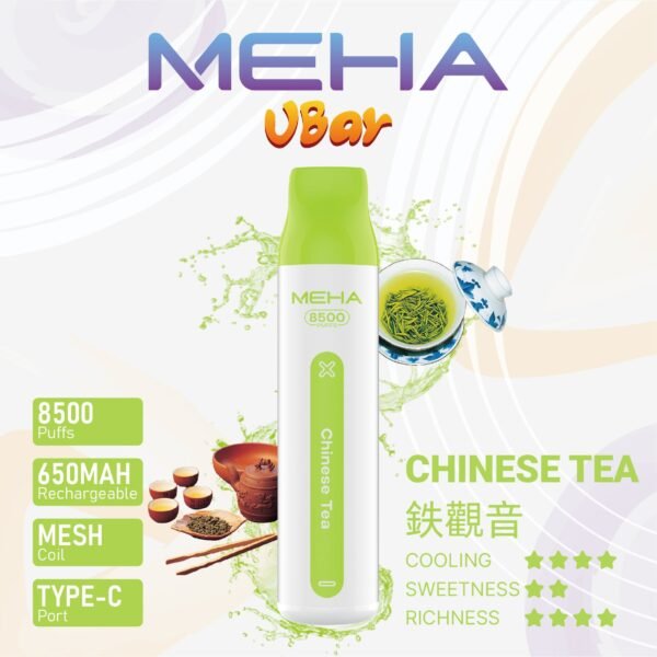【MEHA魅嗨8500口拋棄式】 一次性8500口puffs電子煙/新款魅嗨小白條電子煙｜美滋滋糖果屋