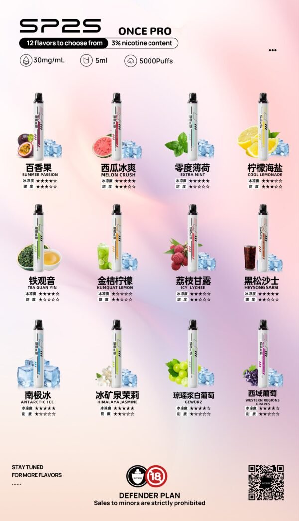 20250811135023 SP2S思博瑞 5000口系列電子煙-SP2S一次性5000口-pulls拋棄式12種口味美滋滋糖果屋