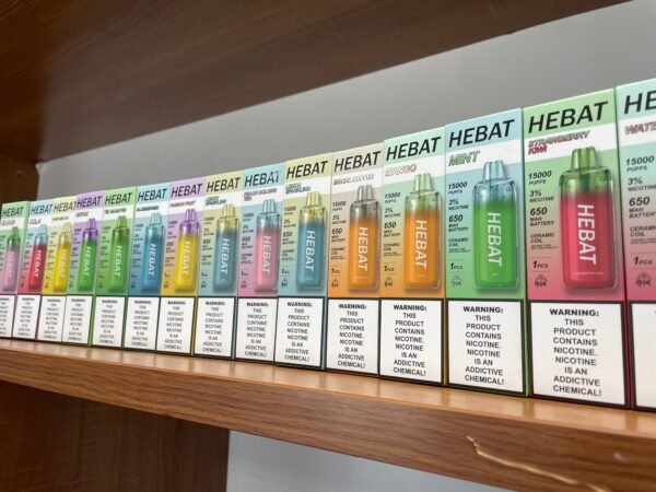 【HEBAT喜貝15000口拋棄式】王嘉尓同款｜2025最新款續航超長一次性大容量電子煙｜美滋滋糖果屋