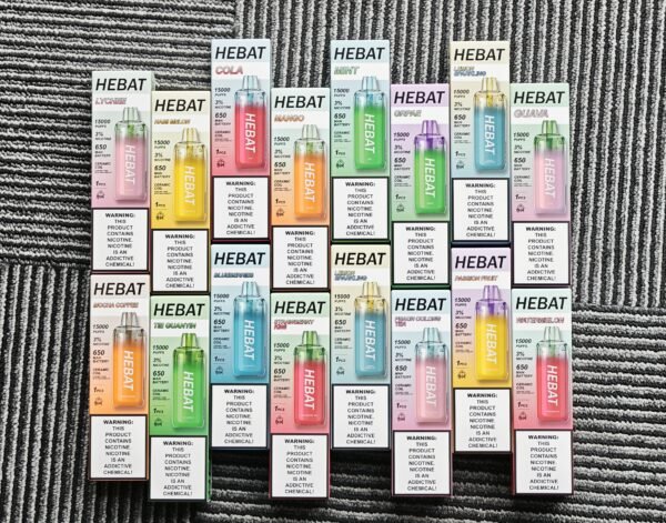 【HEBAT喜貝15000口拋棄式】王嘉尓同款｜2025最新款續航超長一次性大容量電子煙｜美滋滋糖果屋