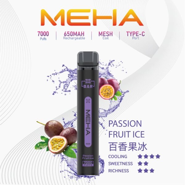 【魅嗨MEHA X BAR小黑條 7000口】一次性電子煙｜原廠正品｜大容量一次性拋棄式｜16種口味｜美滋滋糖果屋