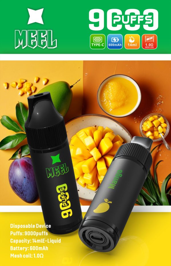 【Meel 9000口拋棄式】 新款puffs電子煙 9種口味｜美滋滋糖果屋