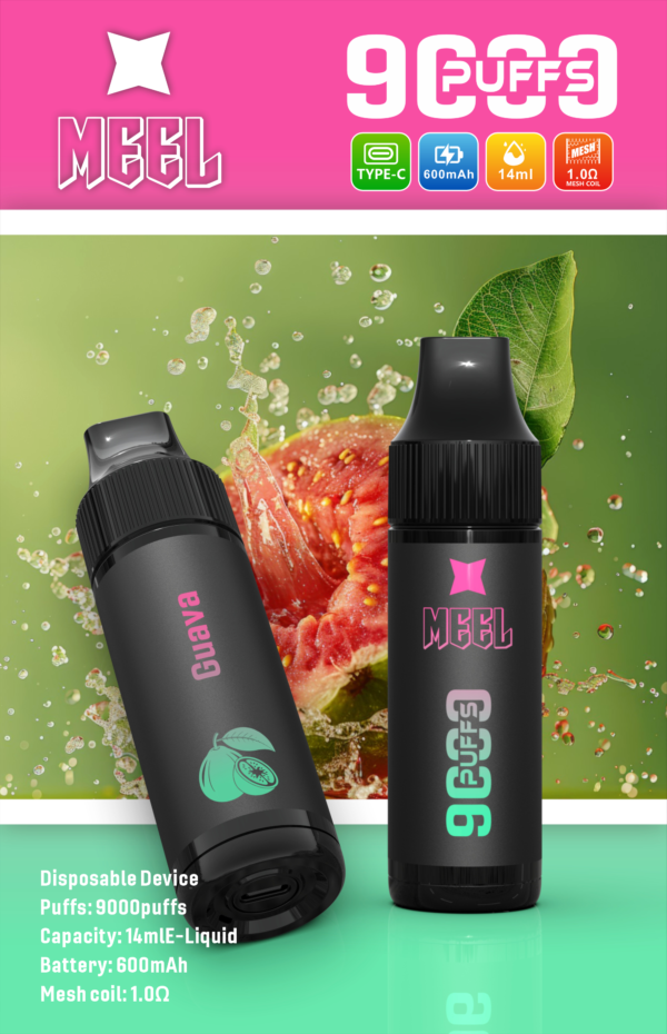 【Meel 9000口拋棄式】 新款puffs電子煙 9種口味｜美滋滋糖果屋
