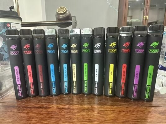 【SALT SHAQ 鯊克拋棄式】原廠正品一次性7000口電子煙桿|21種口味·持久續航·經典口感｜美滋滋糖果屋