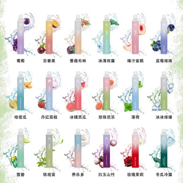 DIYA叮啞7500口拋棄式-新款叮啞可充電霧化桿油倉加長版美滋滋糖果屋