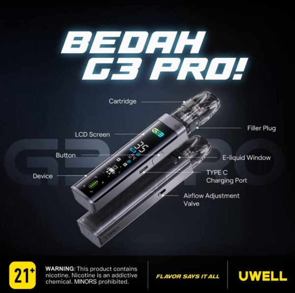 【Uwell 咖哩 G3 Pro 主機套裝】全螢幕注油主機｜35W 強大輸出｜現貨秒發｜美滋滋糖果屋