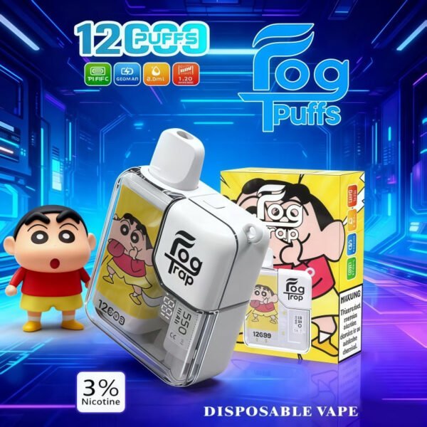 【Fog Trap 拉布布・蠟筆小新】聯名款系列12000口大容量拋棄式電子煙 | 10 款口味 8.5ml｜美滋滋糖果屋