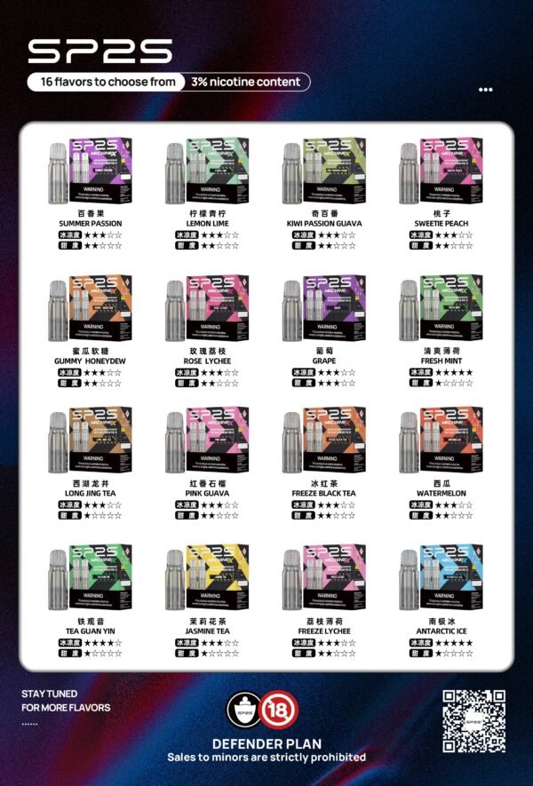 思博瑞SP2S MAX 煙彈-16種口味大容量4ML美滋滋糖果屋實拍圖