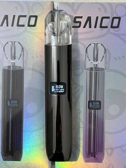 【SAICO炫刻一代主機】 鋅合金材質煙桿 通用sp2,哩啞，lana等一代煙彈 雙檔調節(8W-10W）具有智能顯示屏｜美滋滋糖果屋